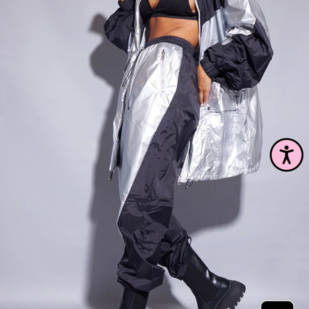 PLT Nylon Joggers + Oversized Jacket Set